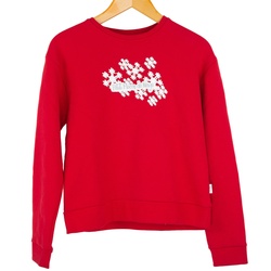 F2 Crimson Red Damen Pullover warm weich Pulli rot, Größe: M