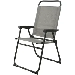 Aluminium Campingstuhl Klappstuhl Anglerstuhl Gartenstuhl Grau meliert