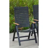 gardenson Astros Gartenlounge-Sessel 61,5 x 72 x 113 cm grau
