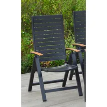 gardenson Astros Gartenlounge-Sessel 61,5 x 72 x 113 cm grau