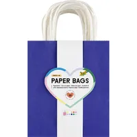 Folia Papiertüten BASIC M je 2x blau, hellblau, flieder, rosa, rot, apricot, gelb, weiß, grün, mint 18,0 x 21,0 cm, 20 St.