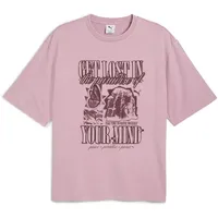 Puma Graphic Paradise Mindset Washed Boxy T-Shirt rosa XXL