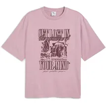 Puma Graphic Paradise Mindset Washed Boxy T-Shirt rosa XXL