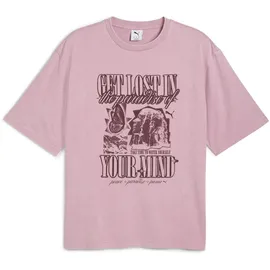 Puma Graphic Paradise Mindset Washed Boxy T-Shirt rosa XXL