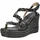 Alma en Pena Keilsandaletten Damen Schwarz 38