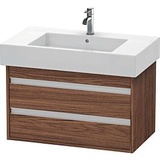 Duravit Ketho Waschtisch-Unterschrank KT664002121 80 x 45,5 cm, nussbaum dunkel, 2 Schubkästen, wandhängend