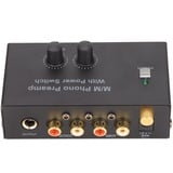 Bewinner PP500 Mini Phono Plattenspieler Vorverstärker Vorverstärker, RCA Eingangsausgang, Rauscharm, Stereo Phono Vorverstärker Plattenspieler Vorverstärker mit DC 12 V Adapter