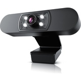 Aplic Webcam - 1920x1080P @ 30 Hz - 4 Hilfslichter Szenelicht- 5P Linse - Mikrofon - automatischer Weißabgleich - Low-Light-Korrektur