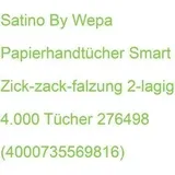 Satino by wepa Papierhandtücher Zick-Zack-Falzung 2-lagig 4.000 Tücher