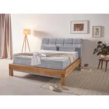 Home Affaire Boxspringbett »Villads«, Liegefläche: 160/200 cm aus Balkeneiche, Inside-Boxspring-Unterbau grau