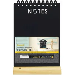 Securit® Tischkreidetafel NOTES schwarz mit Securit® Kreidemarker weiss