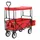 vidaXL Klappbarer Handwagen mit Sonnendach rot