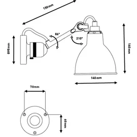 dcwéditions DCW Gras No304 Schwarz/Schwarz