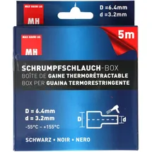 Max Hauri Schrumpfschlauch Schwarz 3.2 mm 6.4 mm 5 m