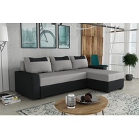 Fun Möbel Ecksofa Schlafsofa Sofa HEDVIG LUX Manila Schwarz-