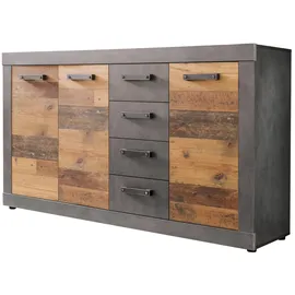 trendteam Indy 151 x 86 x 37 cm Grau/Braun