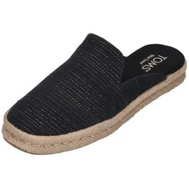 TOMS Santiago Mule Damen Black Metallic 40