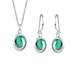 Elli Edelsteine 925 Sterling Silber Grün Damen 