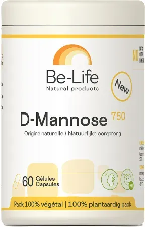 Be-Life D-Mannose 750 Nahrungsergänzungsmittel 60 Kapseln