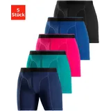 AUTHENTIC LE JOGGER Langer Boxer in navy türkis, pink, blau, schwarz), | Gr.: XXL