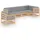 vidaXL Garten-Lounge-Set 6-tlg. grau Kiefer