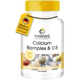 Calcium Komplex mit Vitamin D - 100 Kapseln - Calcium, Magnesium & Vitamin D3 - hochdosiert | Warnke Vitalstoffe - Deutsche Apothekenqualität