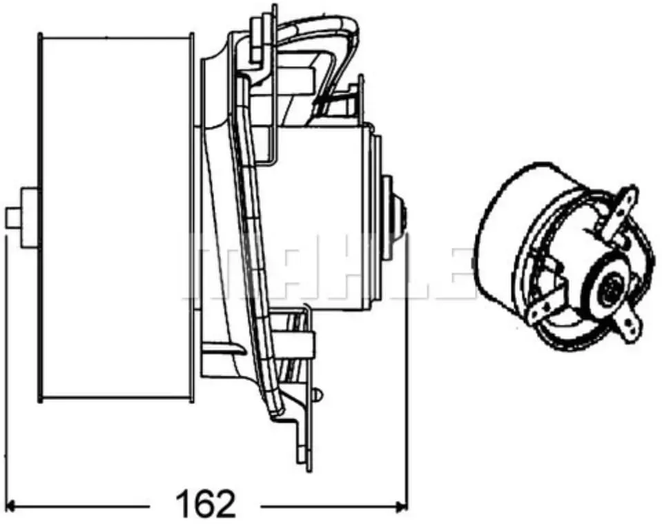 Innenraumgebläse MAHLE AB 275 000P