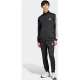 adidas 3-Streifen French Terry Trainingsanzug Schwarz L