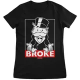 Hasbro Shirt "Mr Monopoly BROKE Girly Tee" in Schwarz | Gr.: M