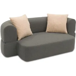 Domo collection Schlafsofa »Göteborg« - 208x115x78cm - dunkelgrau - Polyester / Holz / Vlies