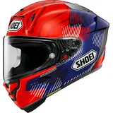 Shoei X-SPR Pro Marquez8 Helm, rot-blau, Größe L für Männer