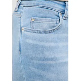 Mustang "Damen Style Crosby Relaxed Straight", Damen, Gr. 31, Länge 34, 201 hellblau, Denim/Jeans, 80% Baumwolle, 15% Lyocell, 4% Elastomultiester, 1% Elasthan, unifarben, straight fit, Jeans Straight-Jeans