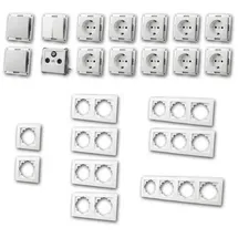 McPower Schalter- und Steckdosen Set McPower FLAIR "Komfort", weiß,