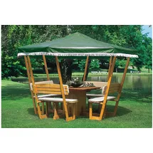 Promadino Rosenheim 2,00 x 2,00 m inkl. grünes Dach & Möbel