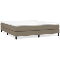 VidaXL Bettgestell ohne Matratze Taupe 180x200 cm Stoff
