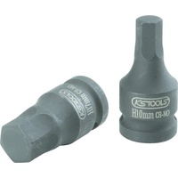 KS Tools 1/2" Kraft-Bit-Stecknuss Innensechskant, kurz, 1/4"