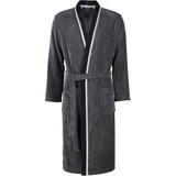 CAWÖ Bademäntel Herren Kimono 4839 silber-schwarz - 79 Weiss, XL