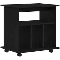 VidaXL Rollschrank Schwarz Eiche 60x45x55 cm Holzwerkstoff