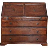 Massivmoebel24 - Sekretär Akazie 107x50x100 nougat lackiert oxford 515