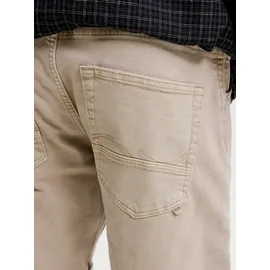 JACK & JONES "JJIRICK JJFOX SHORTS AKM 340", Herren, Gr. S, N-Gr, crockery, Web, Obermaterial: 76% Baumwolle, 22% Polyester, 2% Elasthan, unifarben, regular fit knielang, Hosen Bermudas