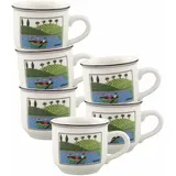 Villeroy & Boch Design Naif Mokka- / Espressotassen 100 ml 6er Set bunt