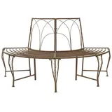 vidaXL Baumbank 160 x 80 x 89 cm Antikbraun