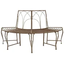 vidaXL Baumbank 160 x 80 x 89 cm Antikbraun