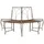 vidaXL Baumbank 160 x 80 x 89 cm Antikbraun