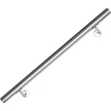 Swanew - Edelstahl Handlauf Treppengeländer Geländer und Handläufe Wandhandlauf Wand Treppe Wandhalterung Innen & Außen 80 cm