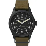 TIMEX Analoguhr Expedition North Field Post Solar khaki / schwarz
