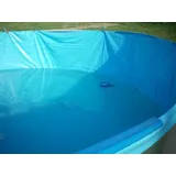 Poolfolie Rund Ø 5,50 x 1,50 m – 0,5 mm Innenhülle Blau Überlappfolie