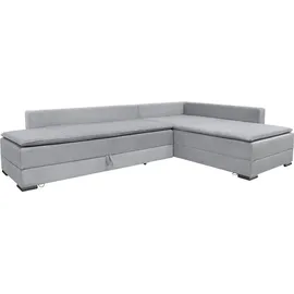 Home Affaire Ecksofa Cord 3-Sitzer Grau