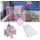 Homestyle4u Hochbett 2555 90 x 200 cm Kiefer massiv weiß rosa