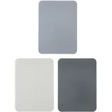 Flexible Schneidebretter 3er-Set - Plastik Schneideunterlage - Messerschonend, rutschfest, spülmaschinenfest - 20x28cm, mehrfarbig, leicht einrollbar